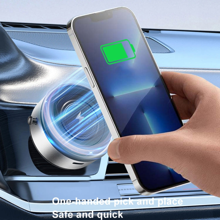 AIMITE M8 Car Wireless Charger Phone Holder Vacuum Suction Cup Strong Magnetic Support Bracket