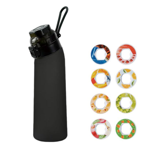 700ml Sports Water Bottle Tritan BPA Free Fruit Scent Water Cup With 8 Fragrance Rings