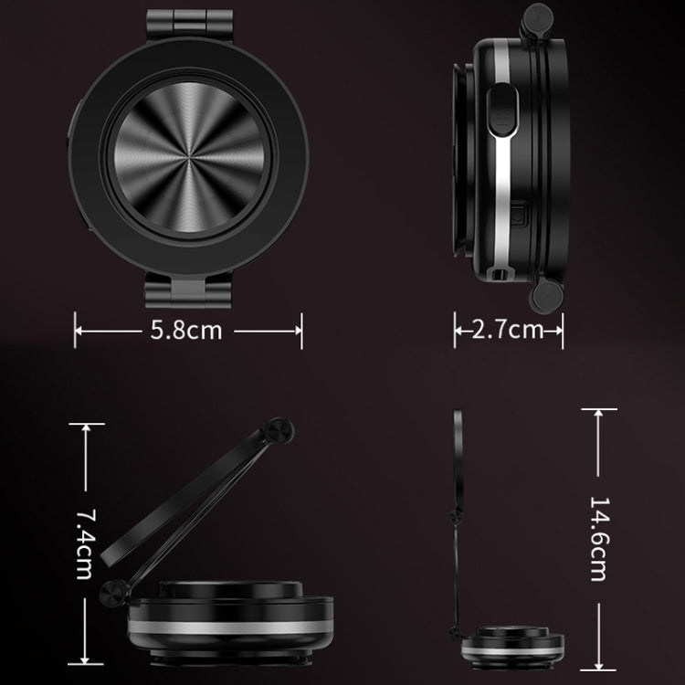 AIMITE C2 Car Vacuum Suction Cup Magnetic Three Axis Linkage Rotatable Cell Phone Holder