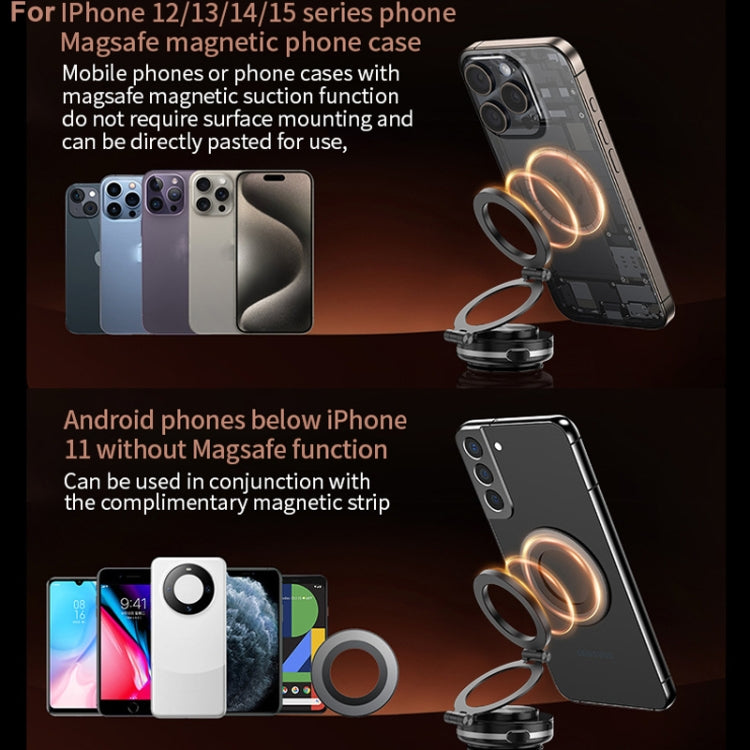 AIMITE C2 Car Vacuum Suction Cup Magnetic Three Axis Linkage Rotatable Cell Phone Holder