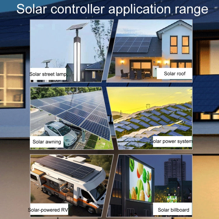 12V/24V 60A MPPT Intelligent Lighting Identification Solar Controller