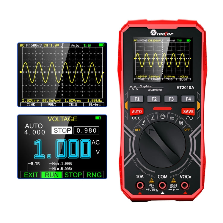 TOOLTOP 2 In 1 DIY Oscilloscope Mini Multimeter