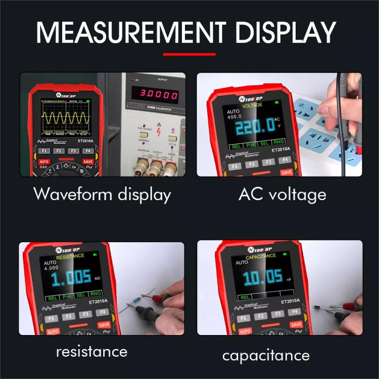 TOOLTOP 2 In 1 DIY Oscilloscope Mini Multimeter