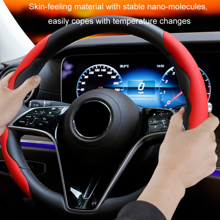 38cm Liquid Silicone Sweat-Absorbing Anti-Skid Car Steering Wheel Cover