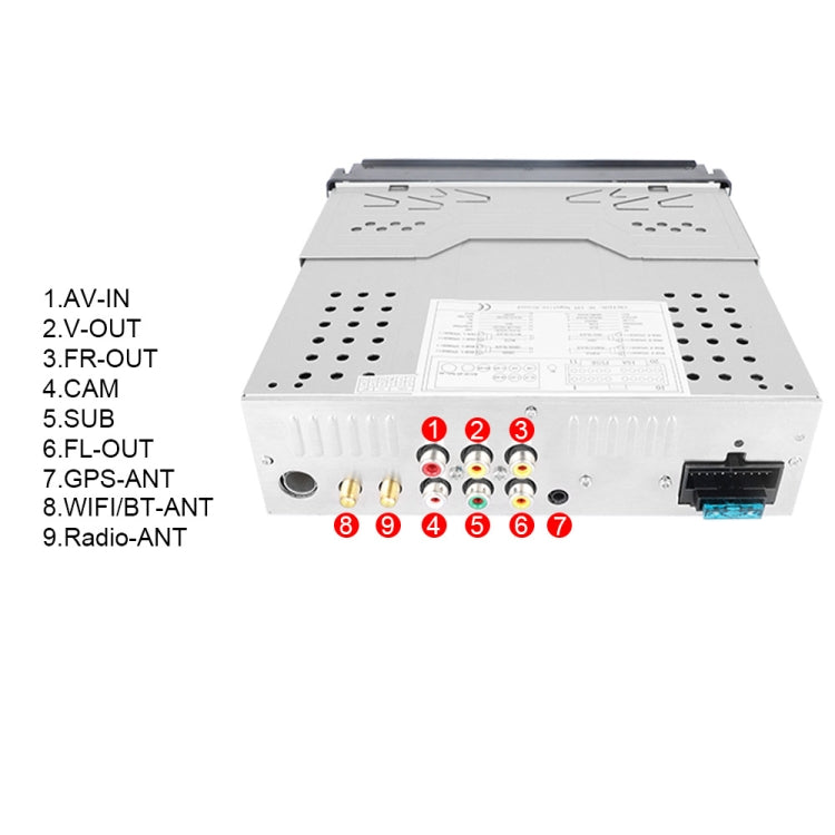 7-Inch Single Din Android 10.0 Carplay Screen With GPS Navigation/Bluetooth/Mirror Link/DVR Input