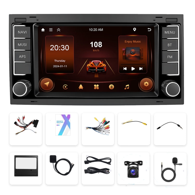For Volkswagen Touareg 7-Inch Car WiFi Player Android 13 System Support CarPlay/Android Auto