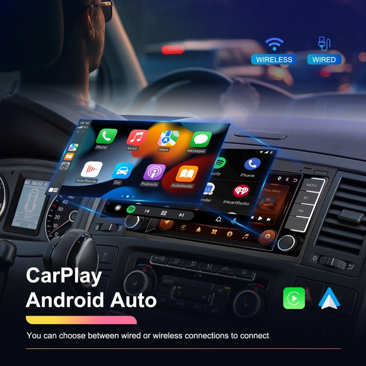 For Volkswagen Touareg 7-Inch Car WiFi Player Android 13 System Support CarPlay/Android Auto