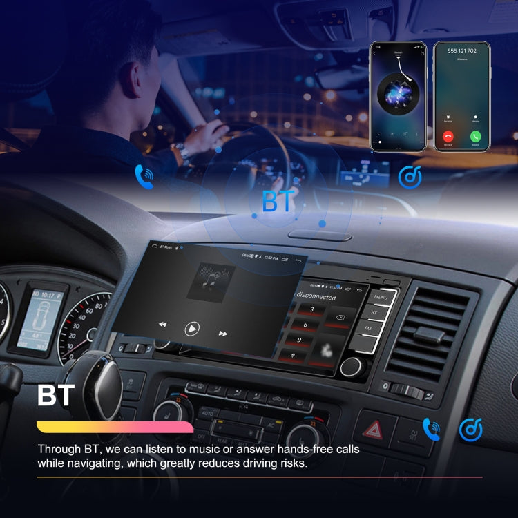 For Volkswagen Touareg 7-Inch Car WiFi Player Android 13 System Support CarPlay/Android Auto