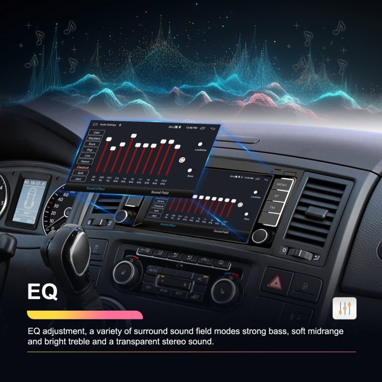 For Volkswagen Touareg 7-Inch Car WiFi Player Android 13 System Support CarPlay/Android Auto