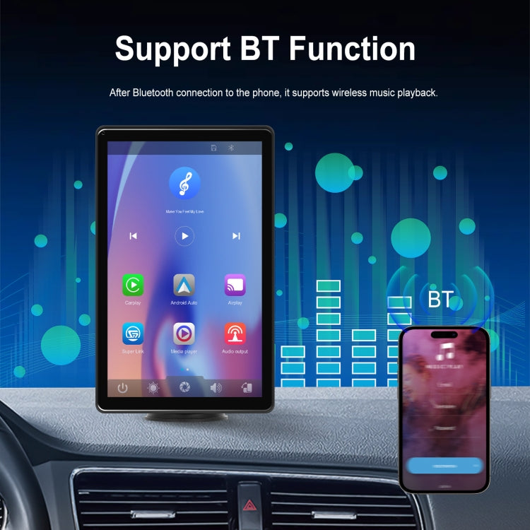 8-inch Car Full Touch Screen Player Supports Horizontal and Vertical CarPlay / Android Auto