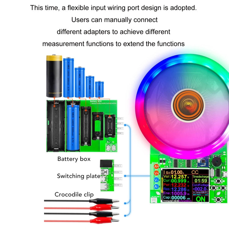 ATORCH Voltage Digitally Controlled Adjustable Constant Current Discharge Load Aging Tester, US Plug