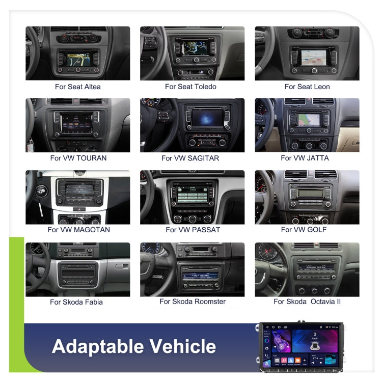 For Volkswagen 4+64G Multimedia Player Android 13 System