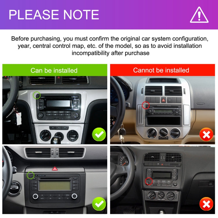 For Volkswagen 4+64G Multimedia Player Android 13 System