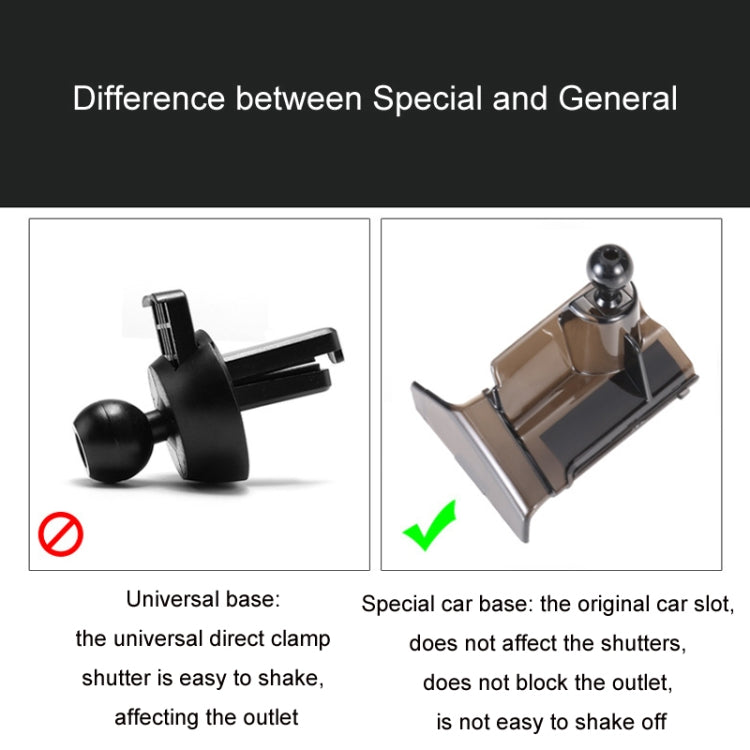 For Tesla Car Air Outlet Clip Phone Holder Base