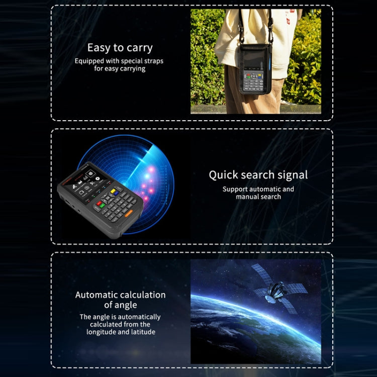 GTMedia Full HD Digital Satellite Finder With 3.5 Inch LCD Screen