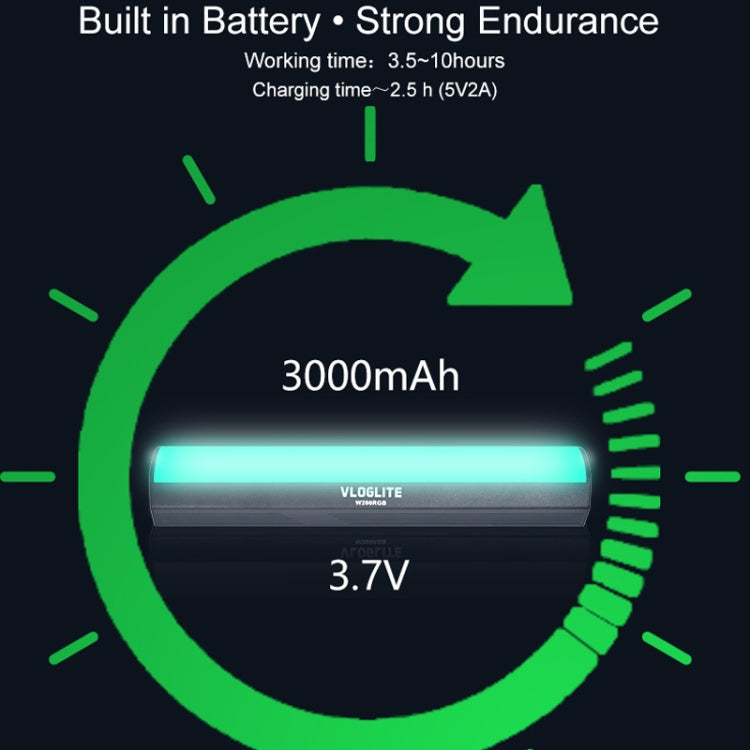 VLOGLITE Full Colorful Handheld Fill Light Stick Live Photography Ambient Light Outdoor Lighting