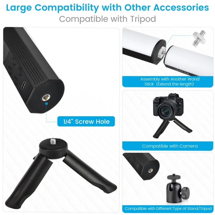 VLOGLITE Full Colorful Handheld Fill Light Stick Live Photography Ambient Light Outdoor Lighting