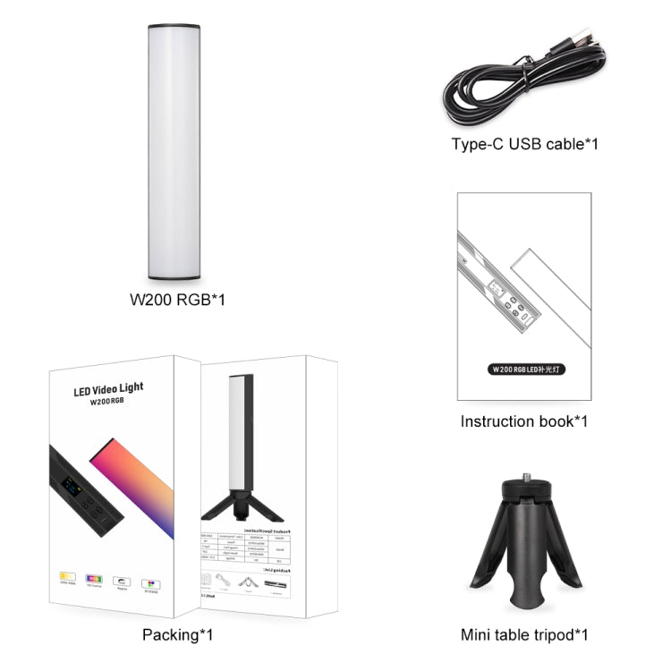 VLOGLITE Full Colorful Handheld Fill Light Stick Live Photography Ambient Light Outdoor Lighting