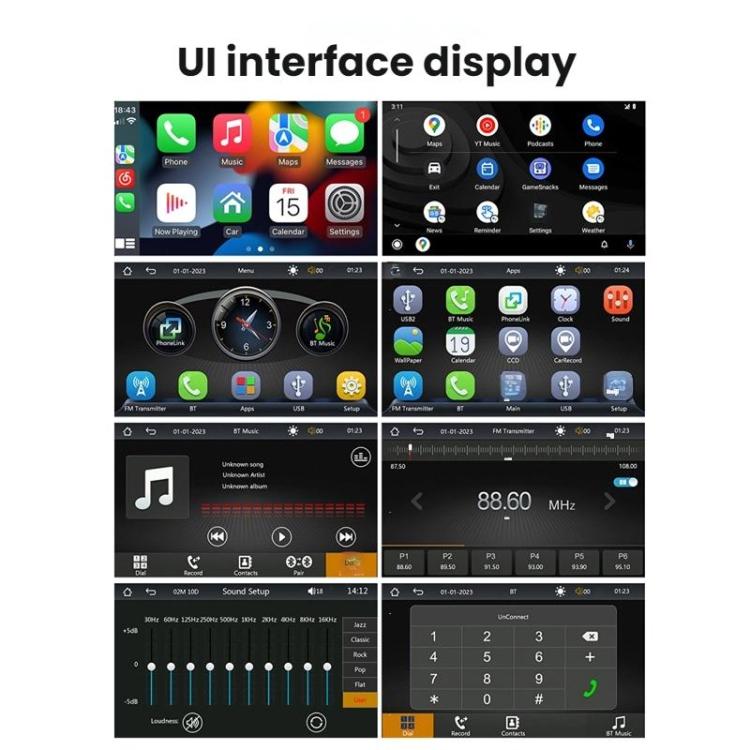 7 Inch Bluetooth 5.0 Portable CarPlay Monitor
