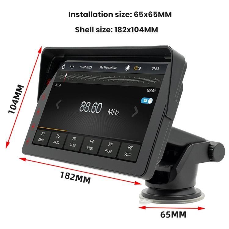 7 Inch Bluetooth 5.0 Portable CarPlay Monitor