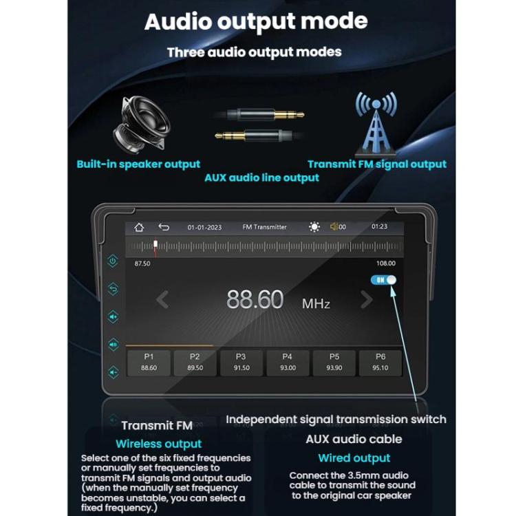 7 Inch Bluetooth 5.0 Portable CarPlay Monitor
