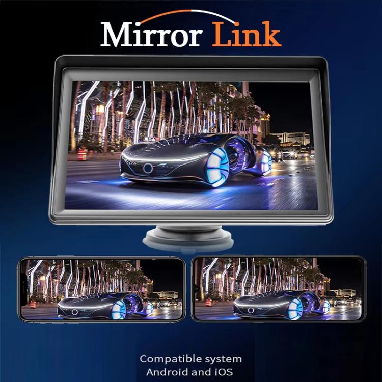 7 Inch Bluetooth 5.0 Portable CarPlay Monitor