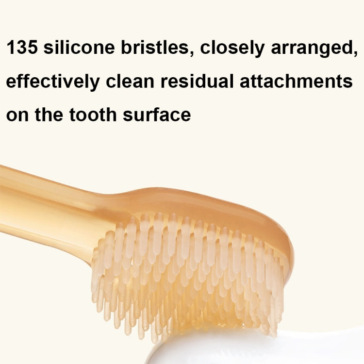 Food-grade Silicone Baby Milk Toothbrush + Tongue Brush Children Oral Cleaning Brush