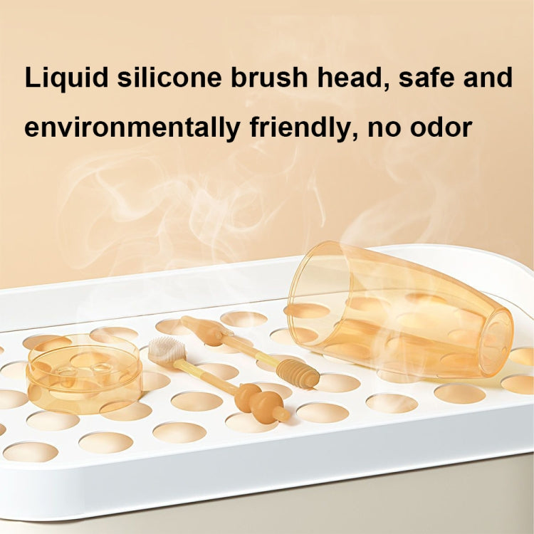 Food-grade Silicone Baby Milk Toothbrush + Tongue Brush Children Oral Cleaning Brush