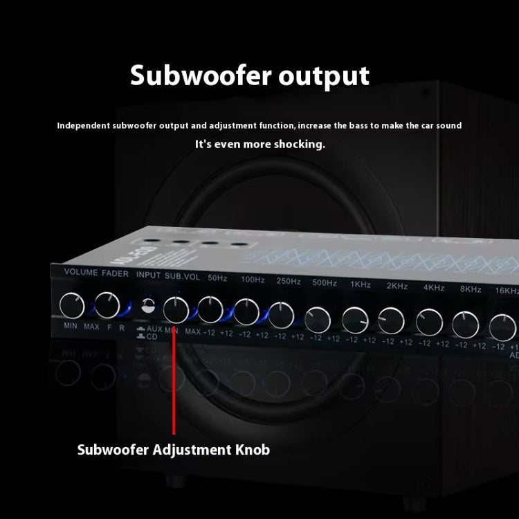 ADL-EQ9  Car Audio 9-Band Equalizer EQ Tuning Crossover Amplifier