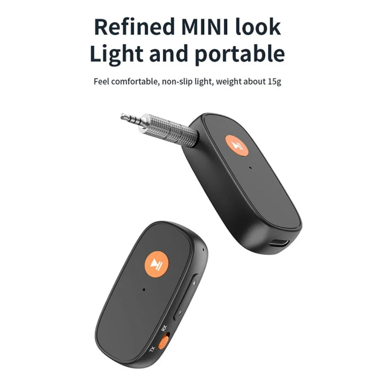 2-in-1 AUX Car Bluetooth Receiver Transmitter Hands-free Call Adapter Converter