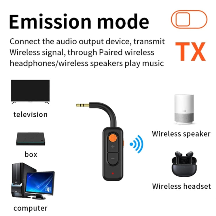 3-in-1 Receiver Bluetooth Transmitter with Call Aux Car Bluetooth Adapter