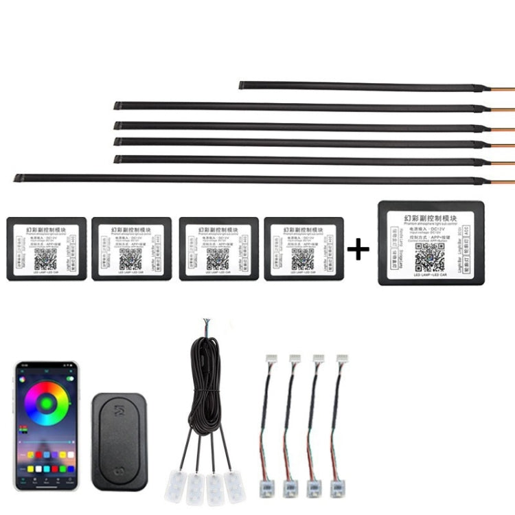 Car Hidden Acrylic LED Colorful Decorative Atmosphere Light Strip