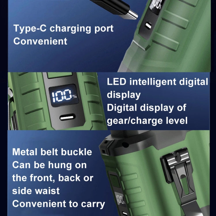 Portable Hanging Waist Outdoor USB Fan High Wind Power Mini Fan