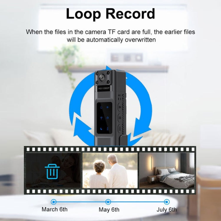 WIFI HD Night Vision Chest-Worn Work Recorder Cycling Camera