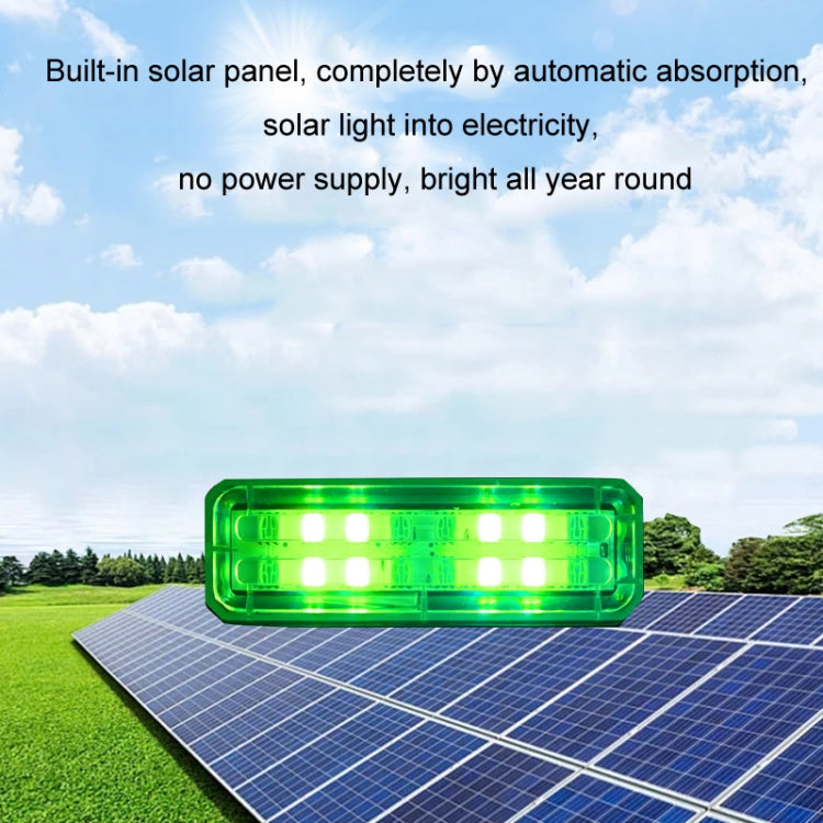 Solar Car Warning Double-Row Flashing Lights