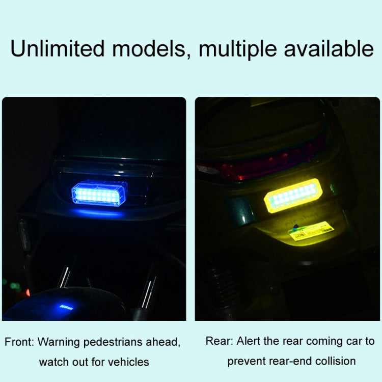 Solar Car Warning Double-Row Flashing Lights