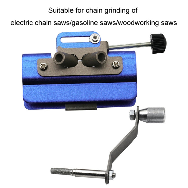 Portable Handheld Electric Saw Hand-cranked Chain Sharpener With 3 Grinding Heads