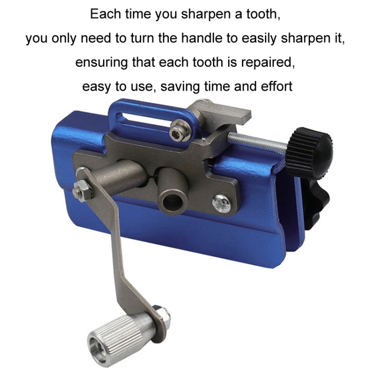Portable Handheld Electric Saw Hand-cranked Chain Sharpener With 3 Grinding Heads