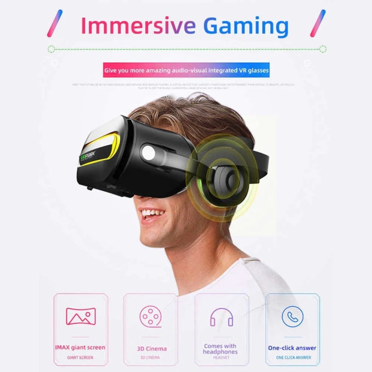VRPARK J60 Virtual Reality Headset VR Glasses Built-In Headphones For Immersive Experience