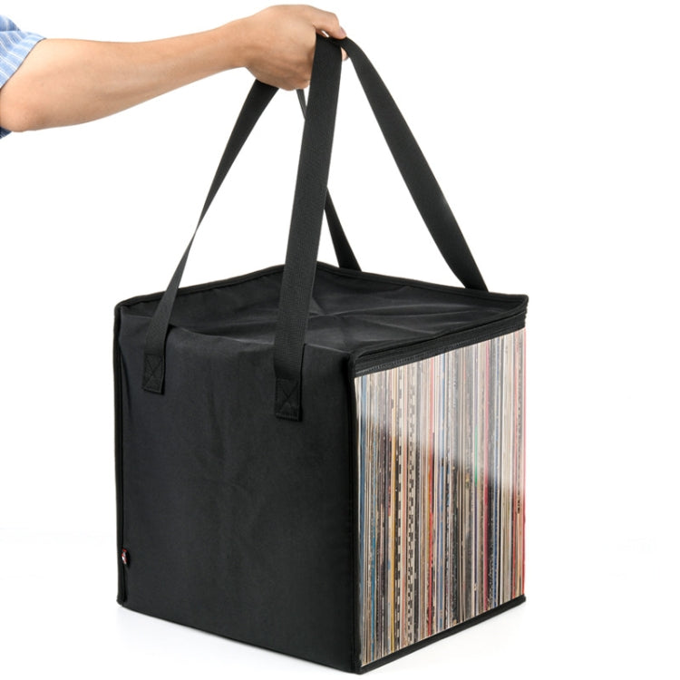 Transparent Vinyl Record Storage Bag Holds up to 50 Vinyl Albums Within 12 Inch