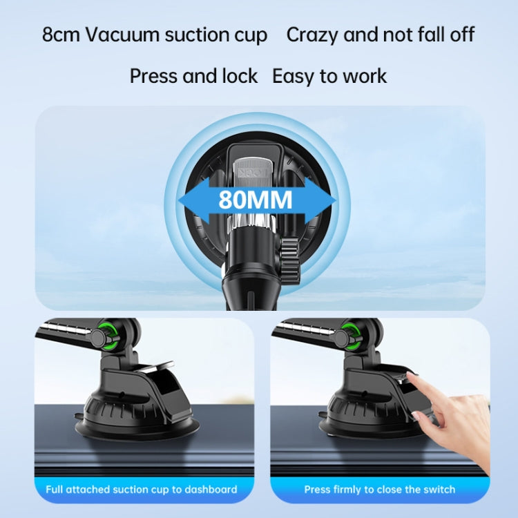 Car Suction Cup Extended Tube Stacking Screen Phone Tablet Universal Holder