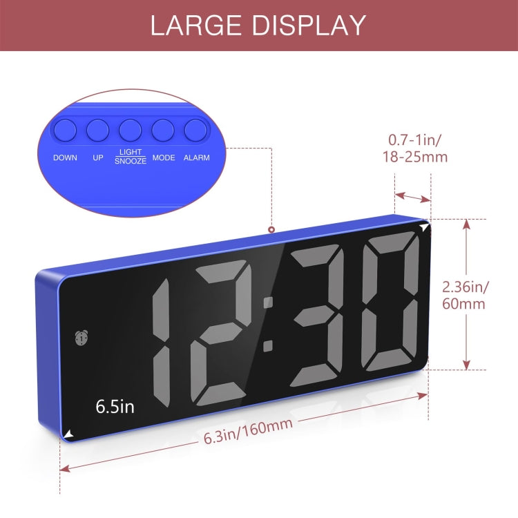 JX012 Multifunctional LED Electronic Clock Battery Plug-in Dual-purpose Bedside Alarm Clock