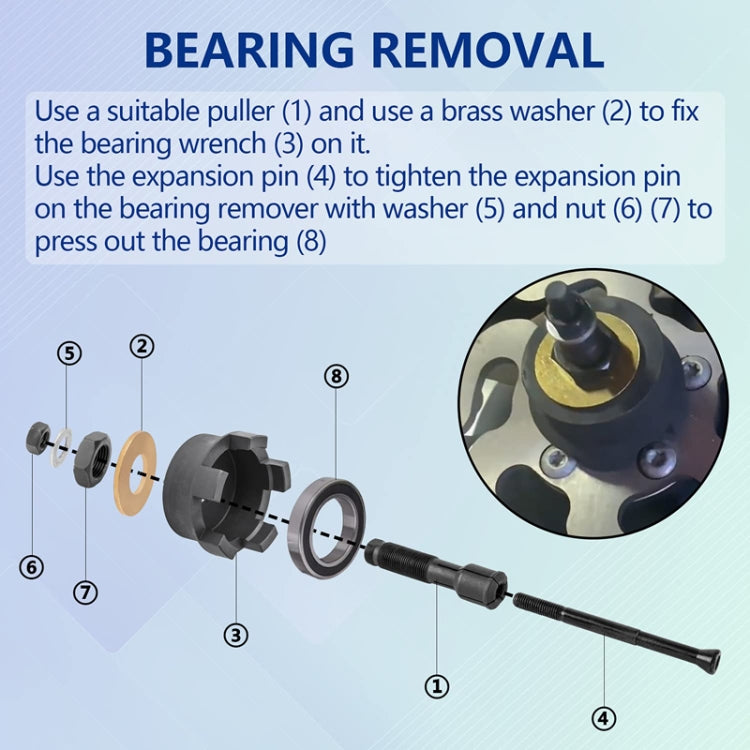 For Harley Davidson Motorcycle Wheel Bearing Pulling Tool