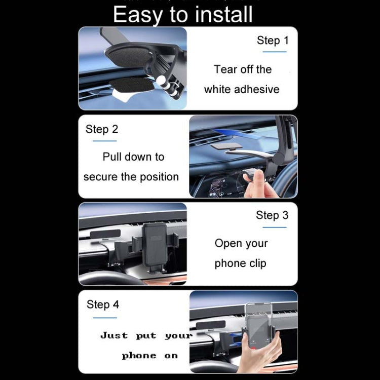 Car Dashboard Multifunctional Rotating And Folding Cell Phone Navigation Holder