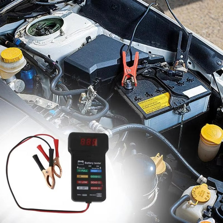 Battery Tester Car Battery Checker Electricity Capacity Tester