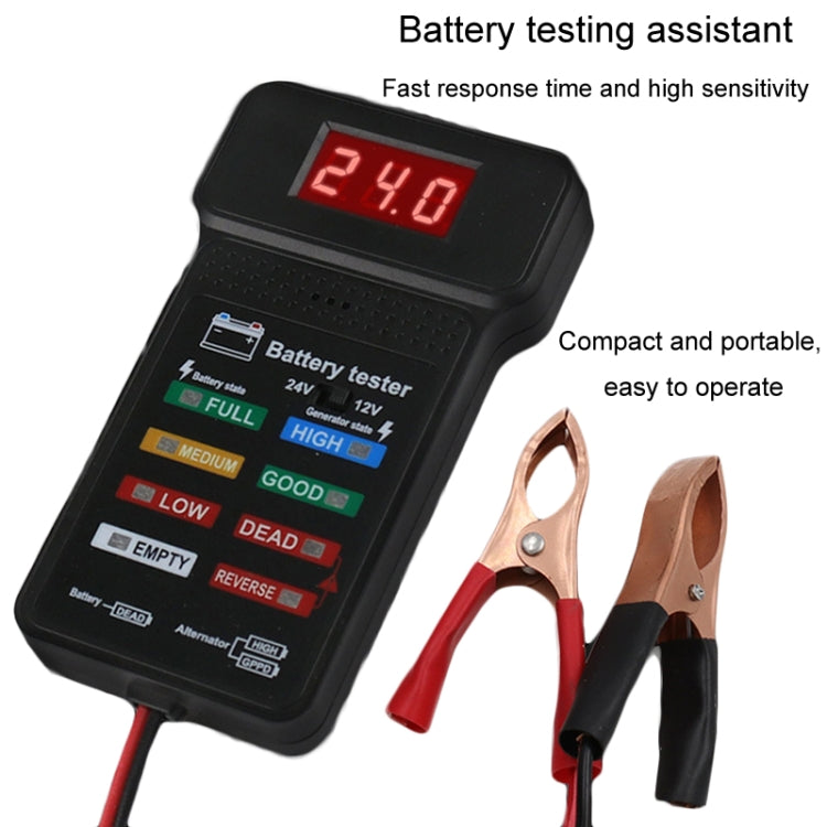 Battery Tester Car Battery Checker Electricity Capacity Tester
