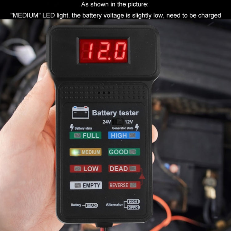 Battery Tester Car Battery Checker Electricity Capacity Tester