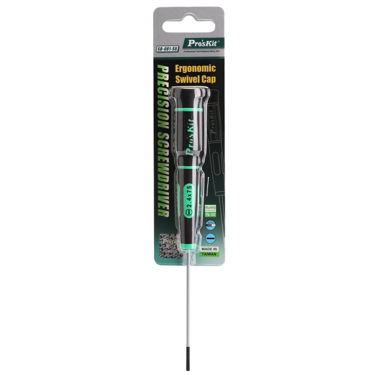ProsKit  SD-081-S7 Slotted Precision Screwdriver(3.0 x 100mm) for Daily Electronics Repairs
