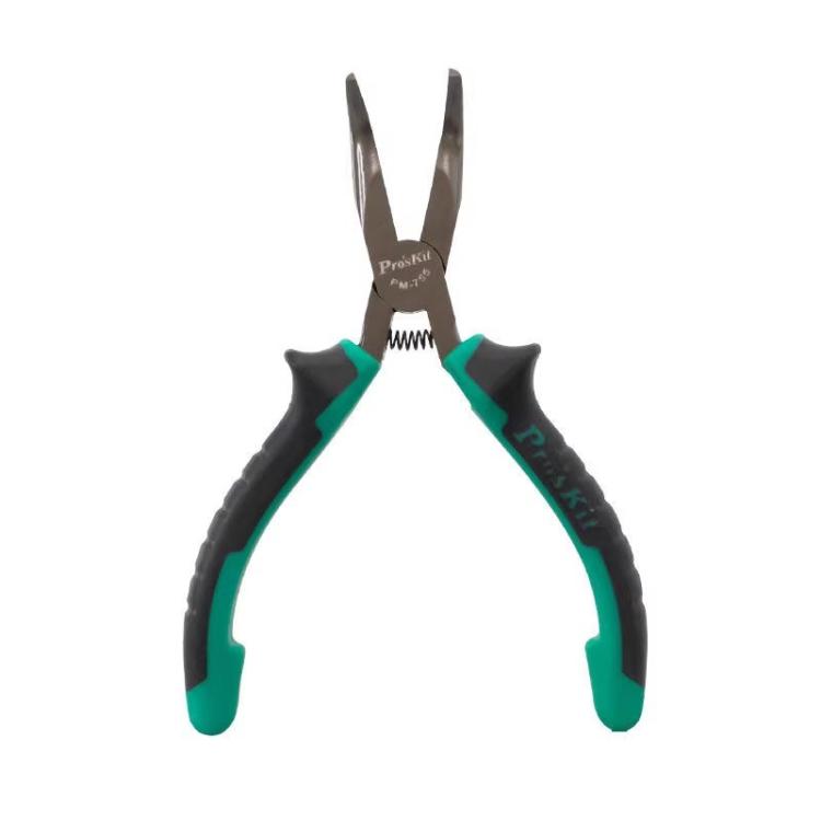 ProsKit PM-755  5 Inch Bent Nose Plier Small Curved Needle Cutting Pliers Wire Cutter