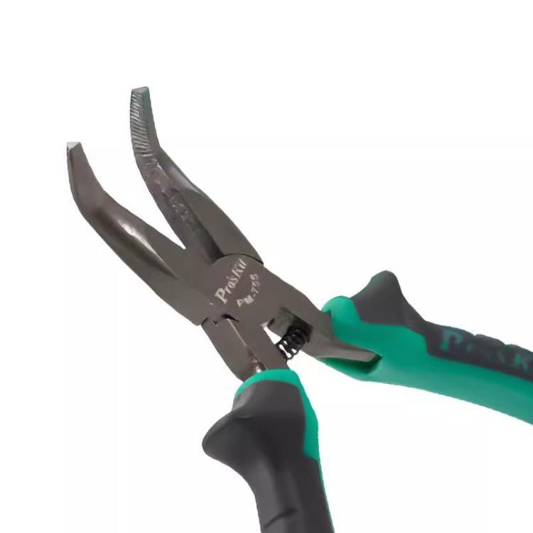 ProsKit PM-755  5 Inch Bent Nose Plier Small Curved Needle Cutting Pliers Wire Cutter